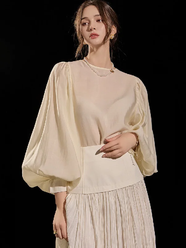 Value Deals B2879 Puff Sleeve Blouse