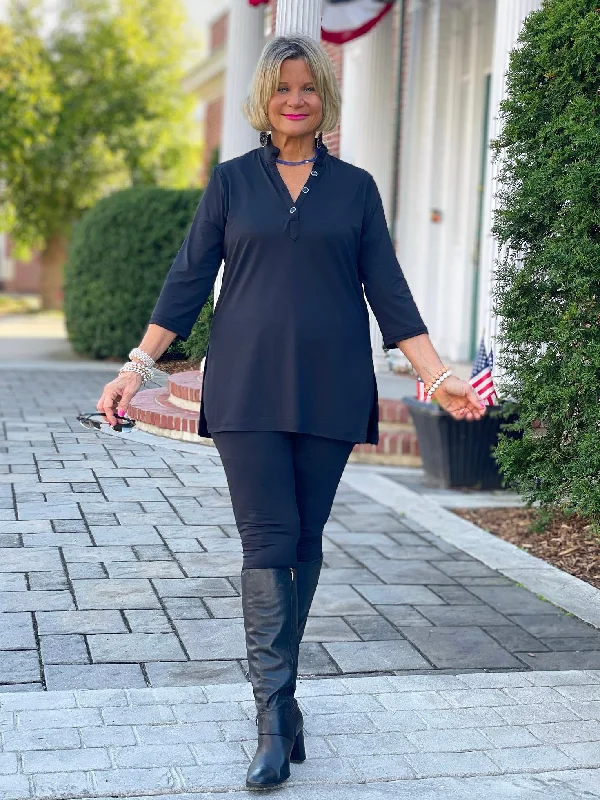 Savings Spectacular LULU-B  BLACK TUNIC