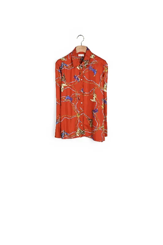 Weekend Savings Spectacular Chemise imprimée en twill de soie