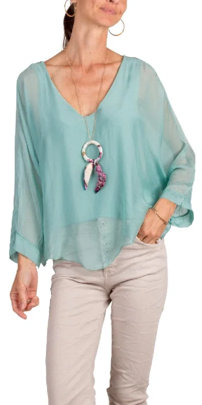 Your Weekend, Your Savings Isabetta Silk Crop Top
