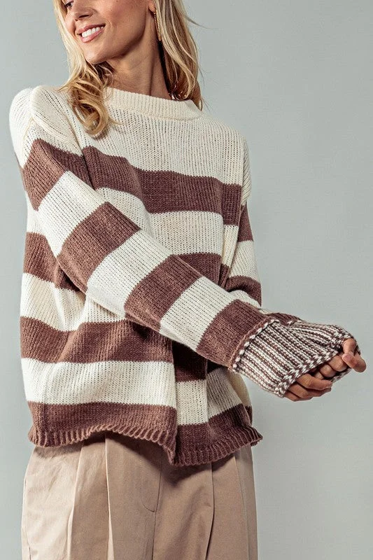 Huge Savings Kyle Marshmallow Coco Knit Sweater