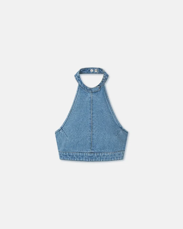 Big Savings Arina - Denim Top - Mid Blue