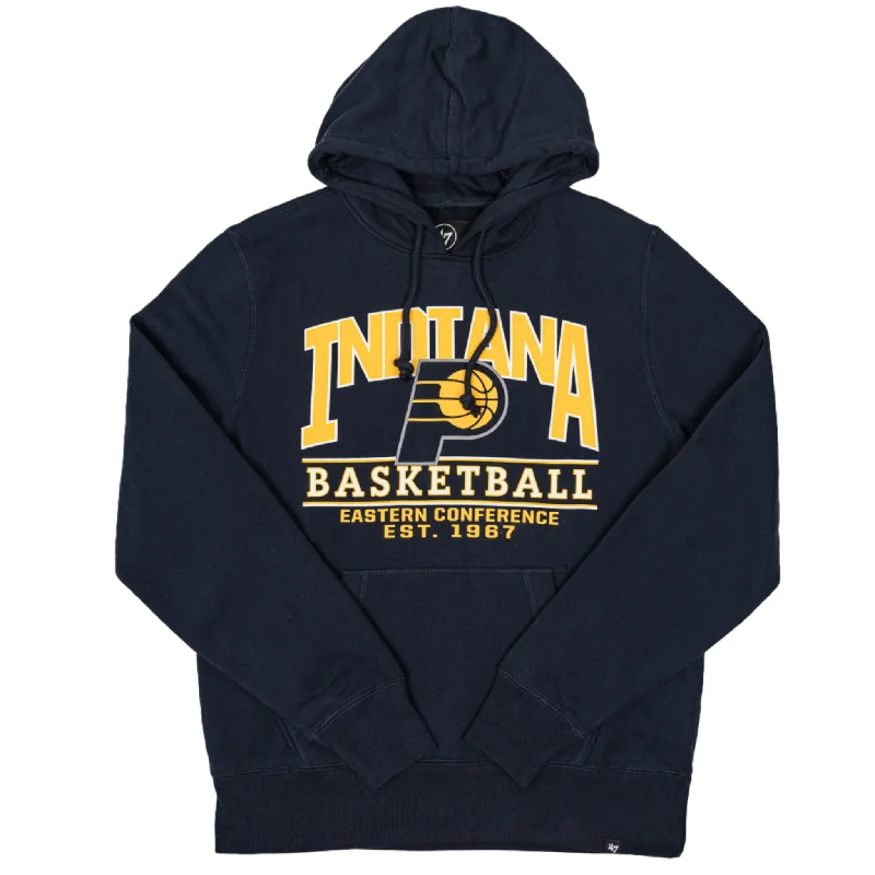 Adult Indiana Pacers Good Call Headline Hooded Sweatshirt in Navy by '47