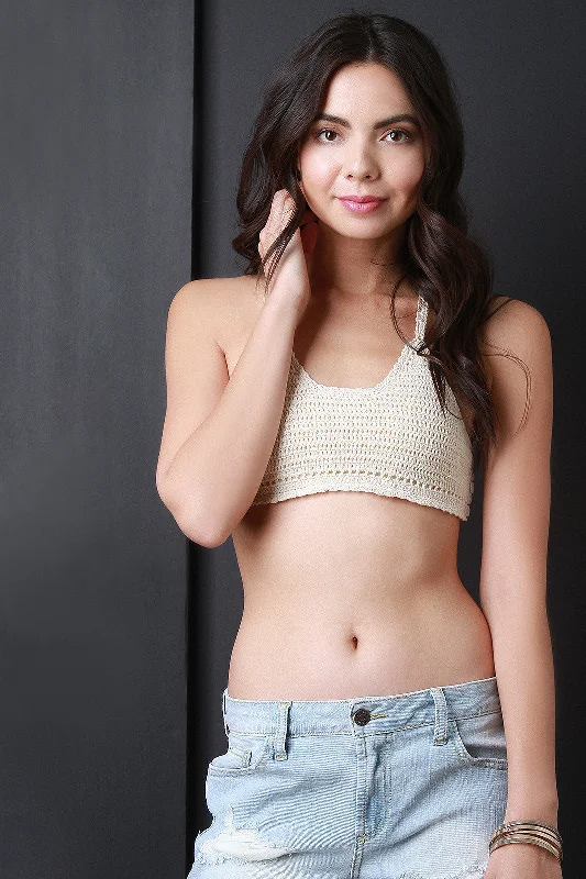 Bargain Prices Crochet Racerback Bralette Top