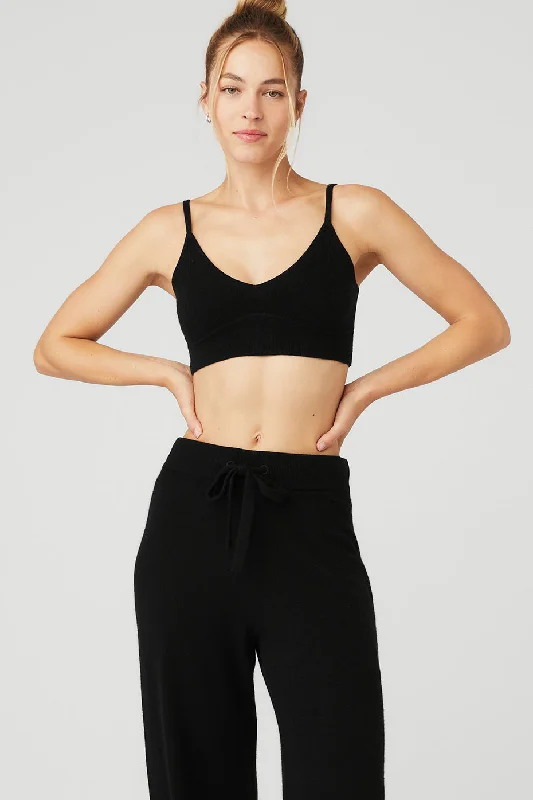 YEAR-End Sale Cashmere Jet Set Bra - Black