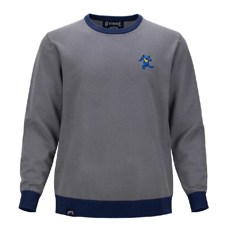 Shop and Save Grateful Dead | Regular Sweater | Blue Bear in Grey