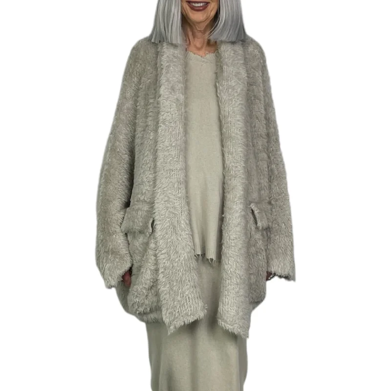 Weekend Bargains to Relish OVERSIZED CARDIGAN W/PIN
