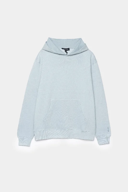 Front Pocket Print Detail Relaxed Fit Hoodie