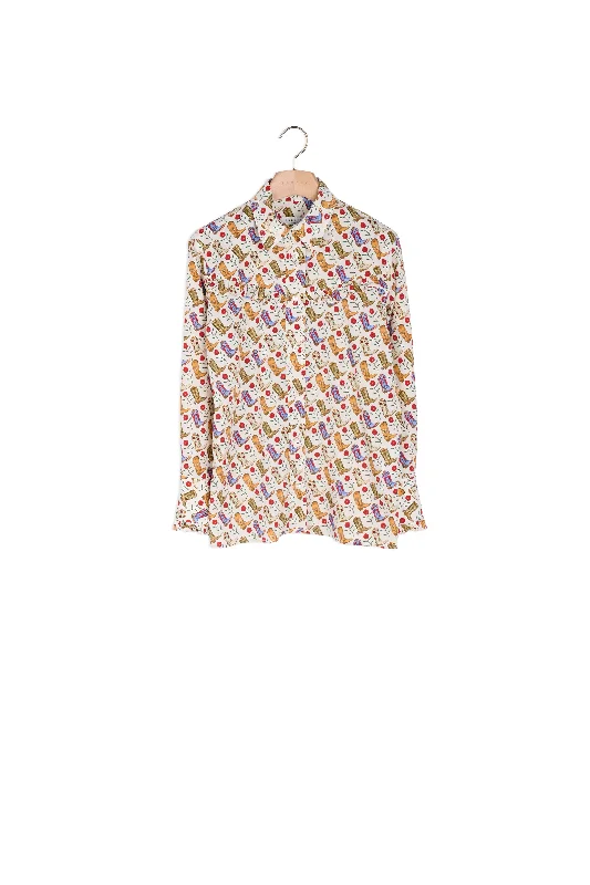 Weekend Savings Spectacle Chemise imprimée ornée de volants