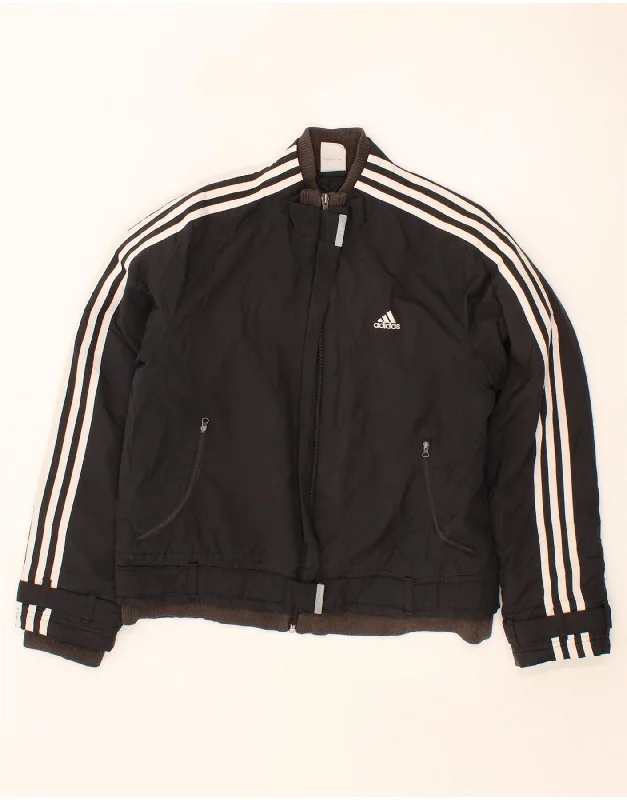 Weekend Deals That Sizzle ADIDAS Womens Windbreaker Jacket UK 12 Medium Black Polyester