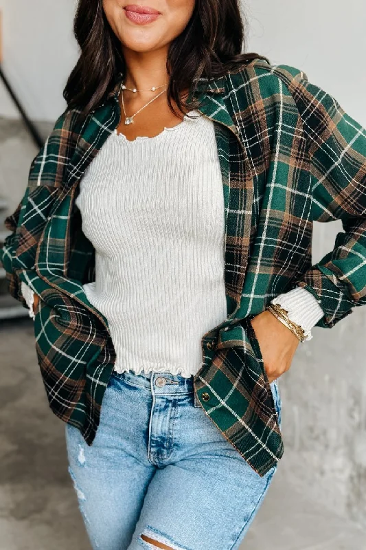 Weekend-Only Price Drops Katie Flannel - Green