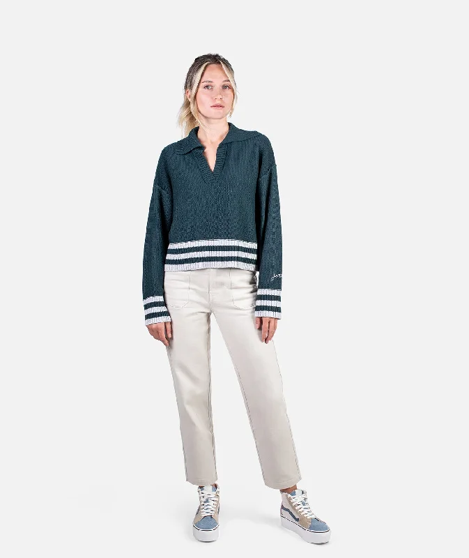 Big Deal Tybee Henley Sweater - Tidal