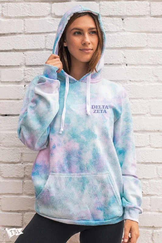 Weekend Discounts to Enjoy Delta Zeta Digi-Tie Dye Hoodie