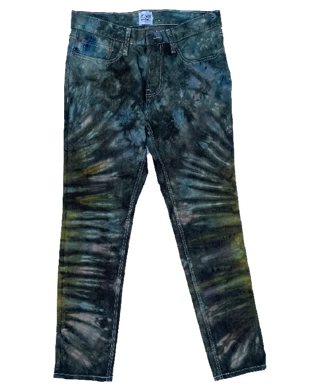 Rays of Sunshine Tie Dye Denim Pants