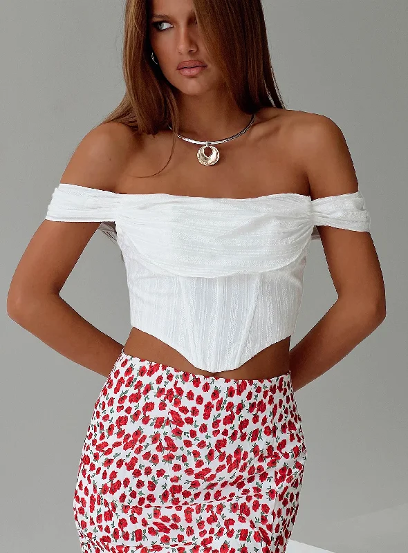 Extra Discount Bows & Bells Top White
