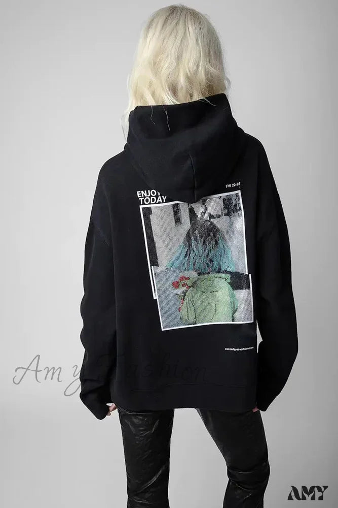 Weekend Specials to Enjoy Big Wings Rhinestone Comfortable Cozy Trendy Stylish Soft Classic Hoodies Weekend Specials to Enjoy Big Wings Rhinestone Comfortable Cozy Trendy Stylish Soft Classic Hoodies