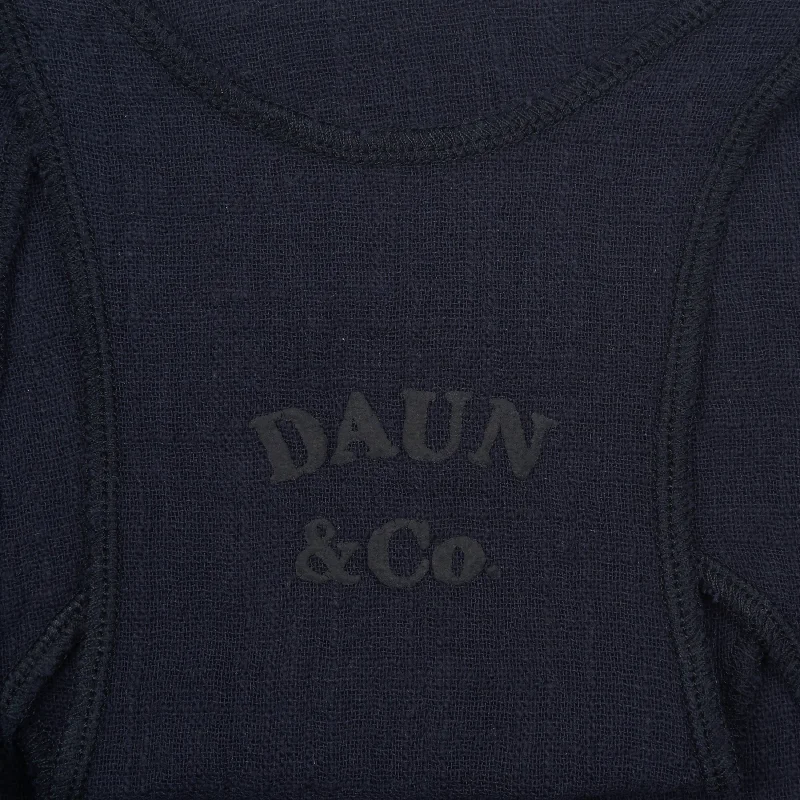 Weekend Bargains Await You DAUN RACER TANK TOP - Cotton Gauze | Midnight Blue