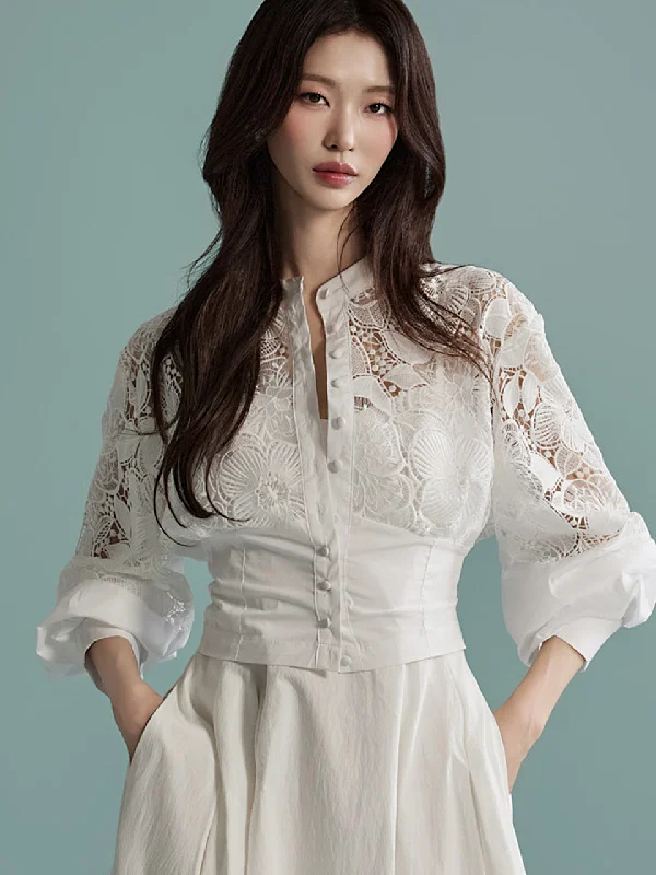 YEAR-End Sale B2950 Flower Blouse