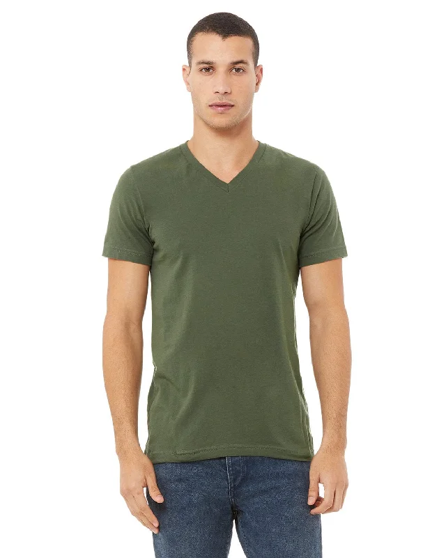 Bella+Canvas Unisex V-Neck T-Shirt | Military Green