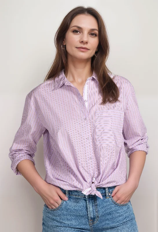 Hurry In Johny Was Giana Relaxed Pocket Shirt Boho Chic R14622