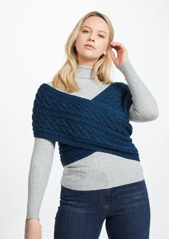 Holiday Sale Aran Crossover Wrap | Atlantic