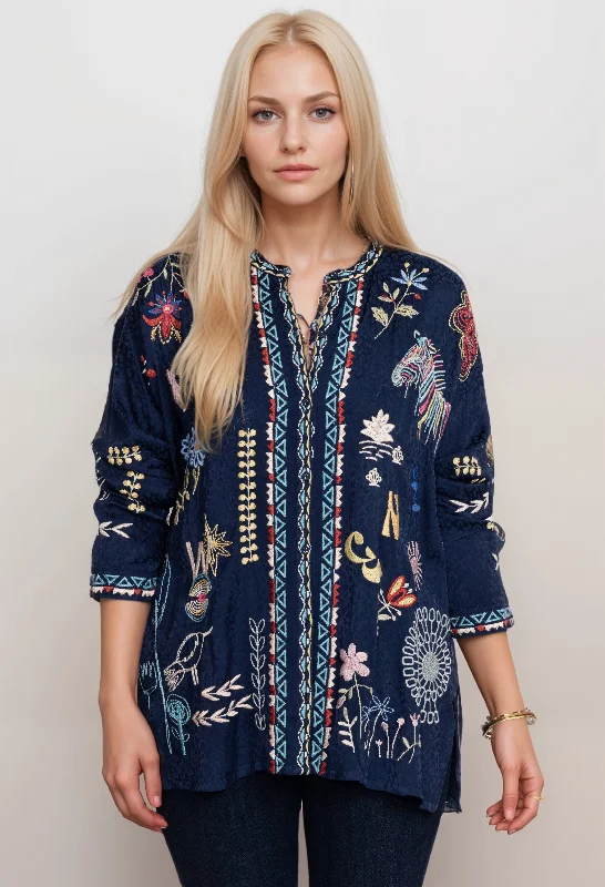 Weekend Specials to Savor Johnny Was Oanna Blouse B13024B Boho Chic Plus Size