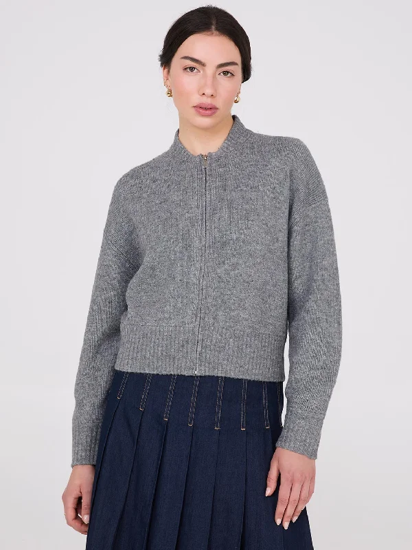 Take Advantage Zip-Front Cardigan