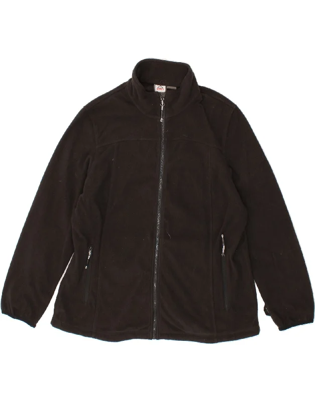 Best Seller MC KINLEY Womens Fleece Jacket UK 22 3XL Black Polyester