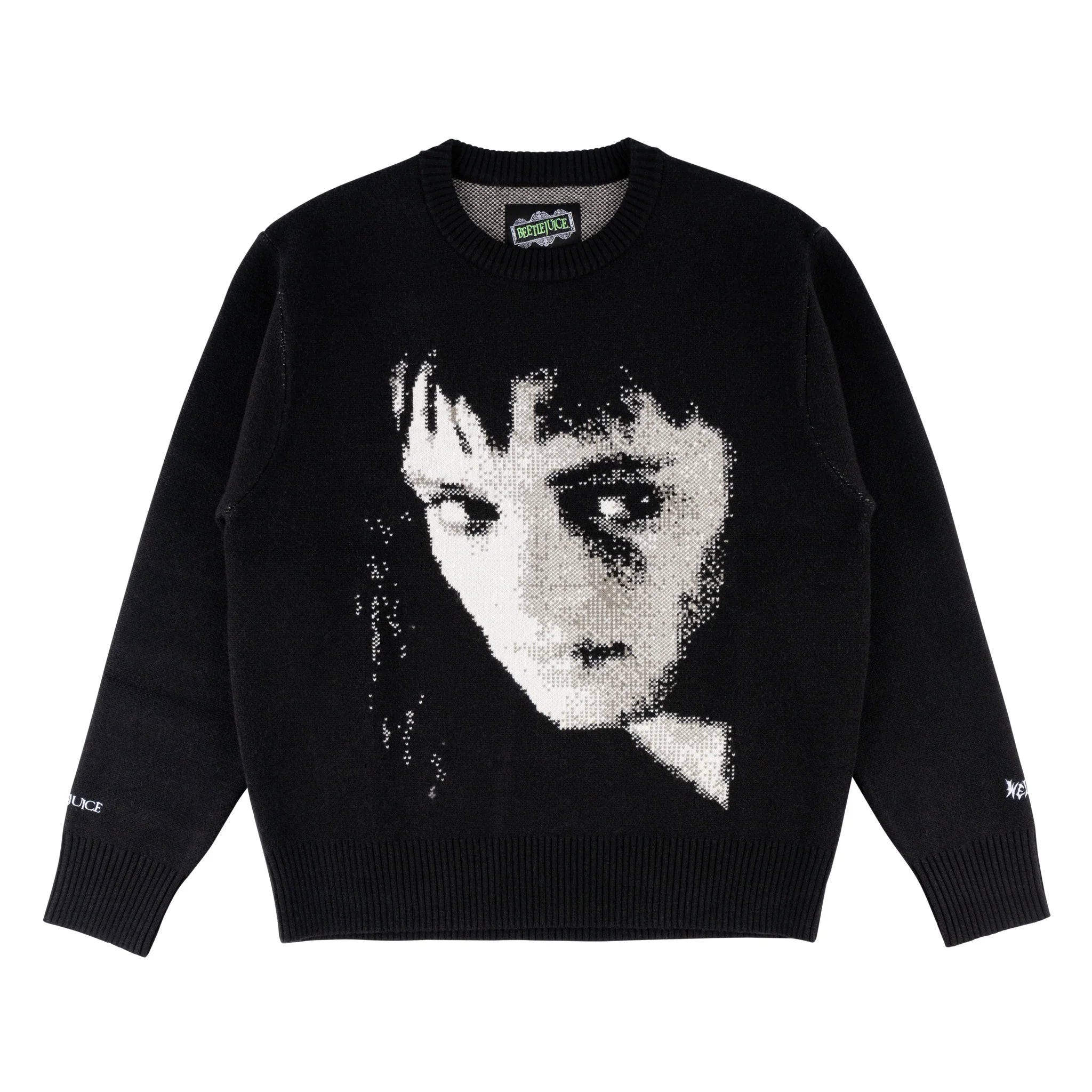 Weekend Sale: Don't Miss Out Welcome x Beetlejuice Lydia Knit Sweater - Black