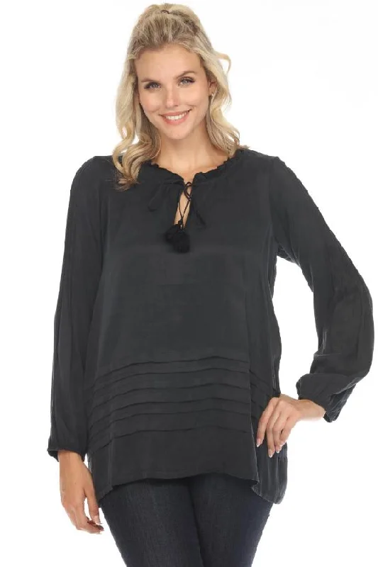 Stock Clearance Johnny Was Calme Pintuck Sleeve Tunic Top O21058 *
