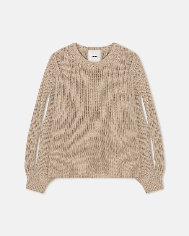 Exclusive Offers Jacint - Cashmere-Blend Sweater - Oatmeal