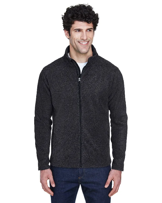 Core 365 Journey Mens Full-Zip Fleece Jacket | Heather Charcoal