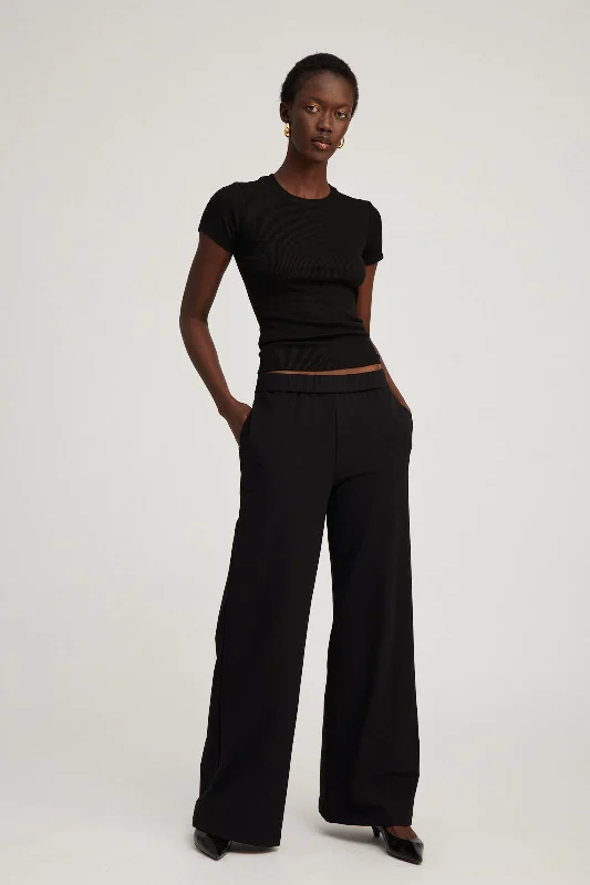 Big Discounts Black City Wide Leg Trousers