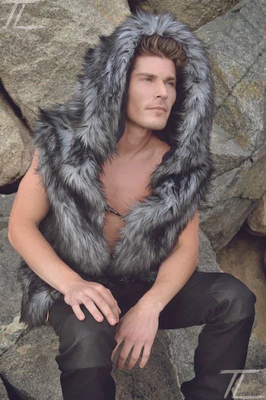 Men's Viking Vest in "Gray Wolf"