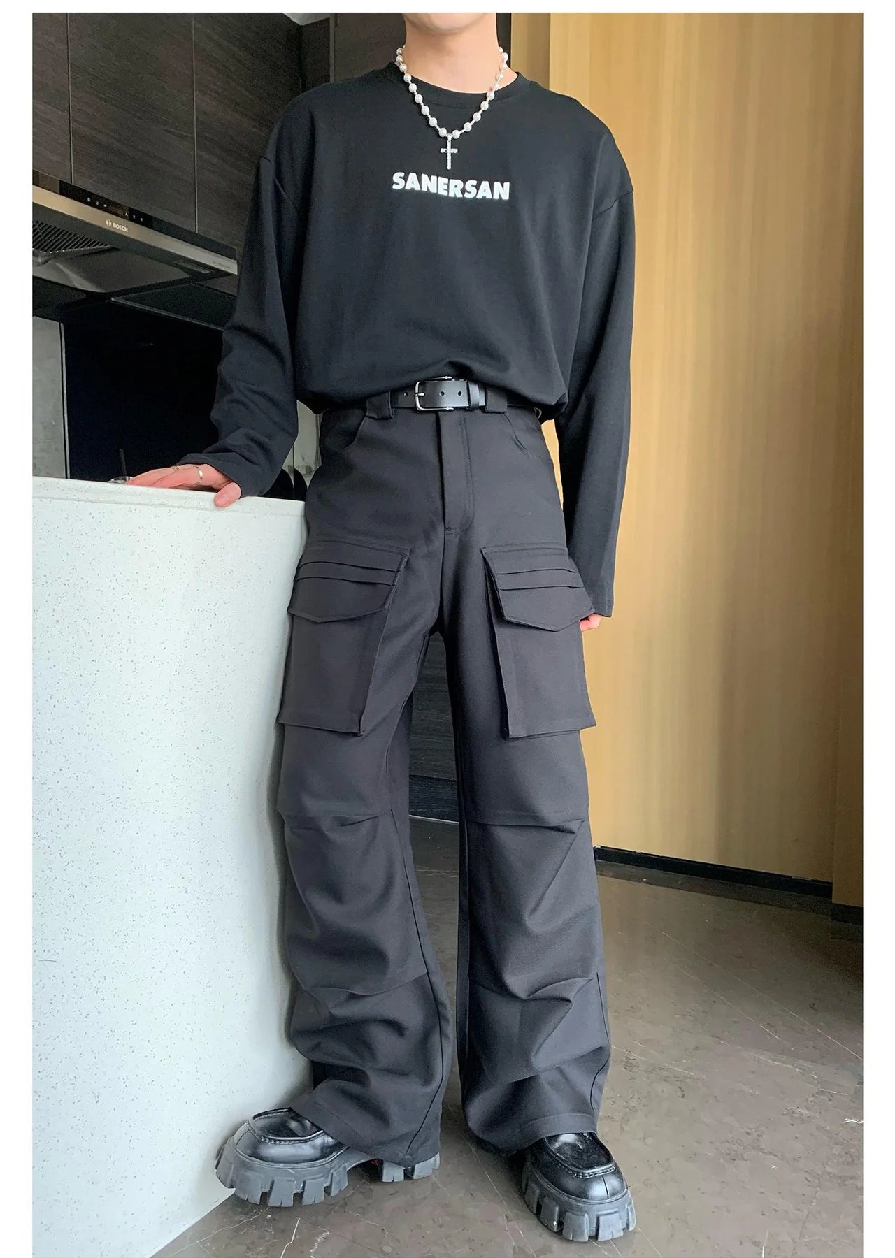 Lost Ninja Wide Leg Cargo Pant