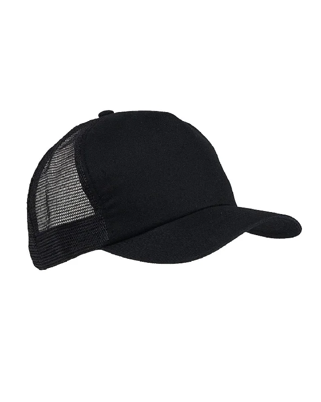 Big Accessories Twill Trucker Cap | Black