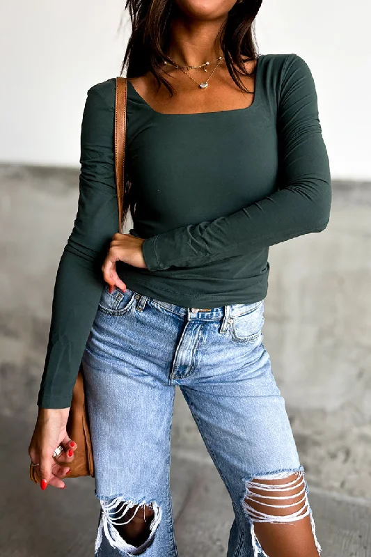 The Best Prices Abbie Top - Dark Forest