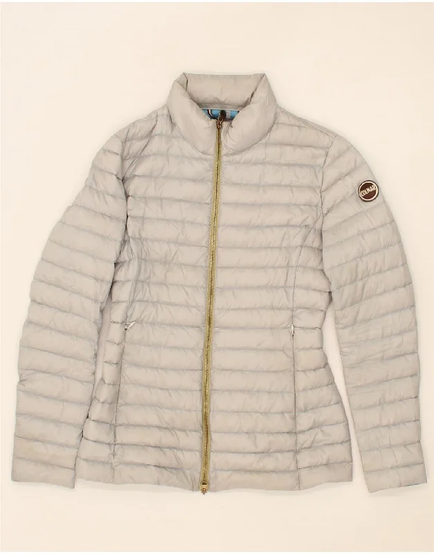 Savings Galore COLMAR Womens Padded Jacket IT 40 Small Grey Polyester