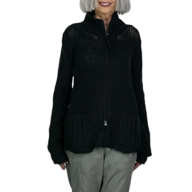Lowest Price RIB NECK ZIP CARDIGAN