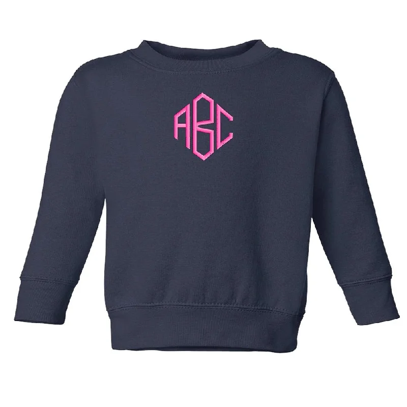 Weekend Offers That Dazzle Toddler Monogrammed Crewneck Sweatshirt