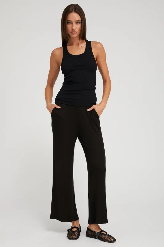Online Exclusive Black Rib Culotte