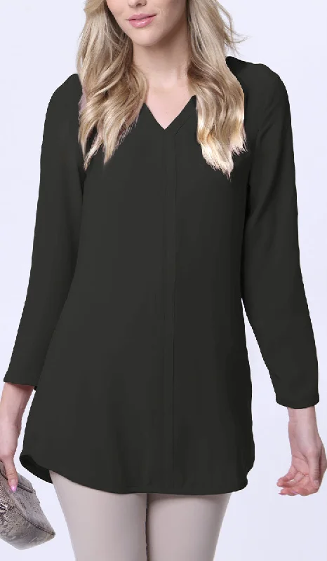 Weekend Discounts to Grab Hena Long Modest Everyday Tunic - Black