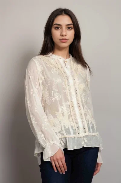 The Best Prices Johnny Was Serene Ryder Blouse C11924 Boho Chic