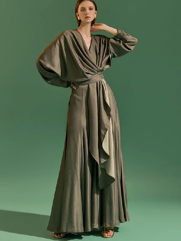 Huge Discounts TP9133 Blouse and Slacks Sets
