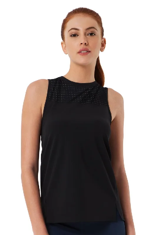 Massive Savings Smooth and Seamless Fitness Tank Top - Black