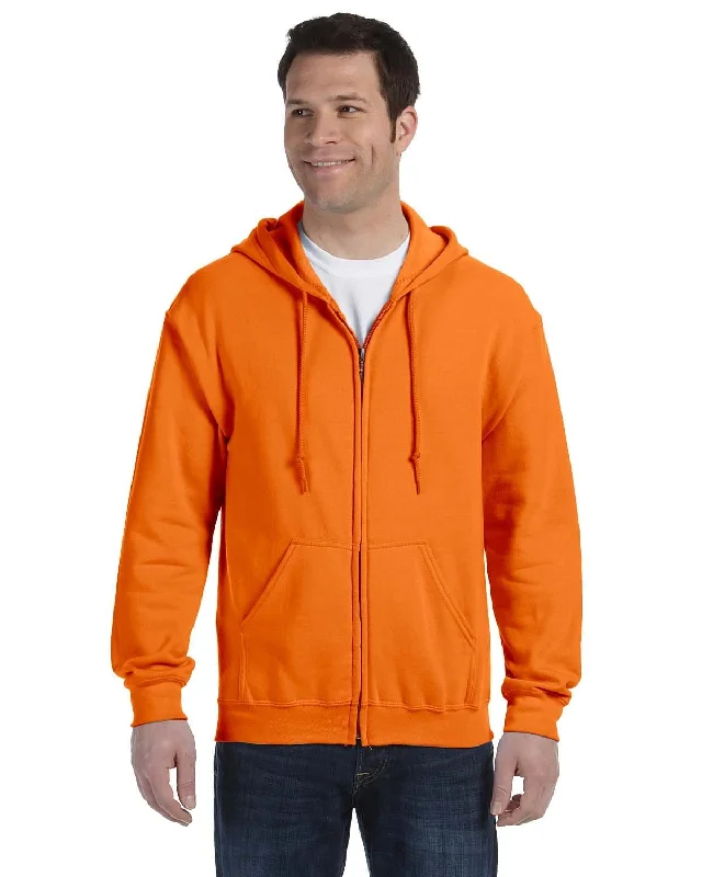 Gildan Heavy Blend 50/50 Full-Zip Hooded Sweatshirt | S Orange