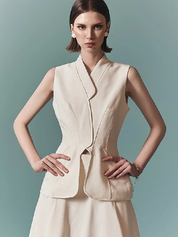 Value Deals B9182 Vest Blouse