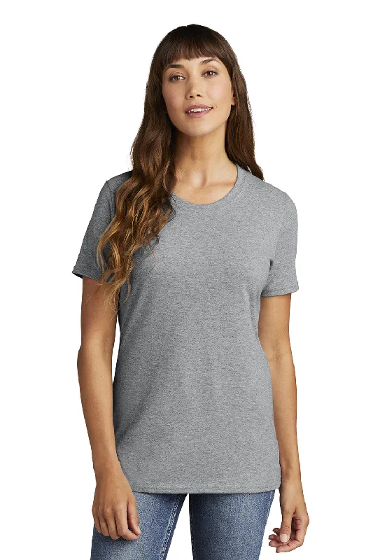 Final Clearance Port & Company Womens Core Short Sleeve Crewneck T-Shirt - Heather Grey