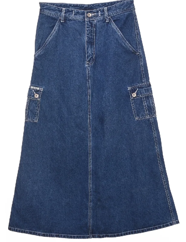 A-Line Denim Skirt - M