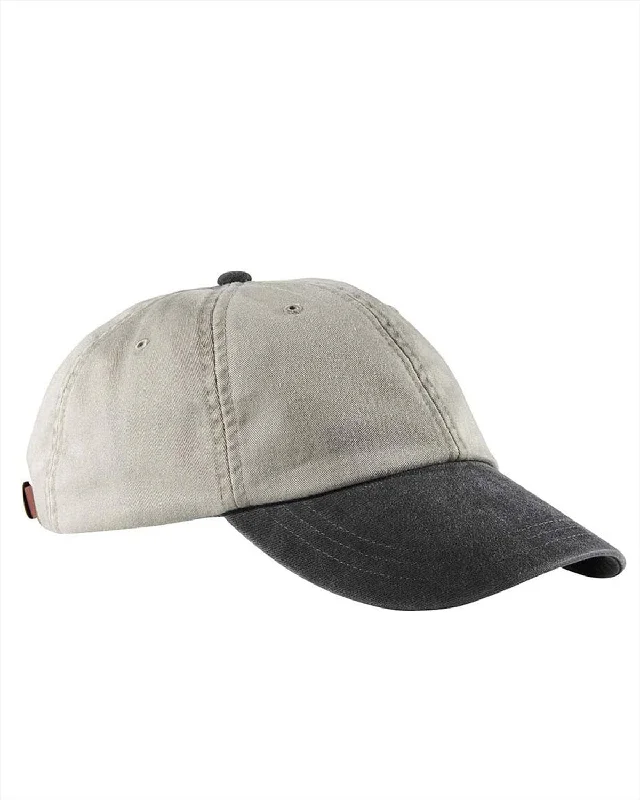 Adams Low-Profile Washed Pigment-Dyed Cap | Stone/ Black